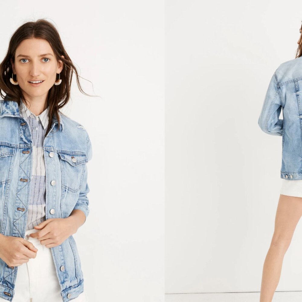 Madewell Distressed Denim Jacket